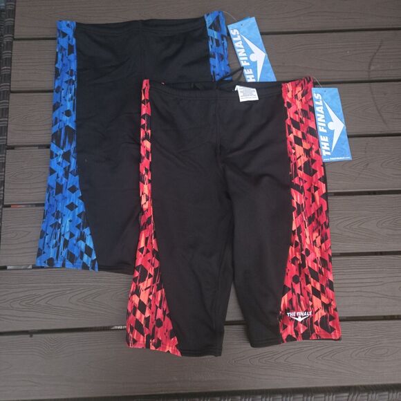 The Finals Youth Boys OMEGA Bundle Drawstring Reactor Swim Jammer Size 26 New